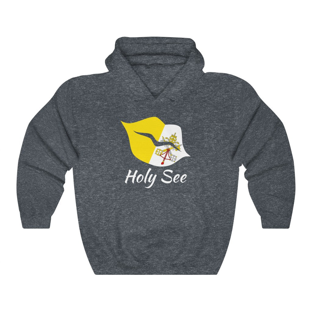Holy See Lips Flag Hoodie Sweatshirt 2 - Unisex