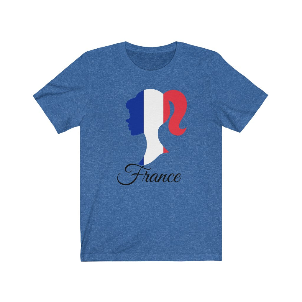 France Girl Flag Premium Tee 1 - Unisex