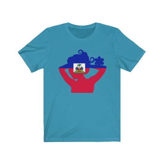 Haiti Lady Flag Premium Tee - Unisex