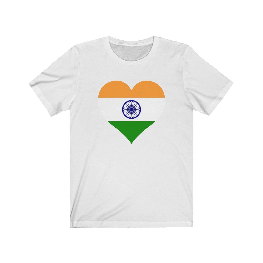 India Heart Flag Premium Tee - Unisex