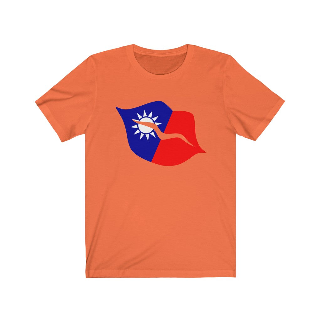 Republic of China - Taiwan Lips Flag Premium Tee - Unisex