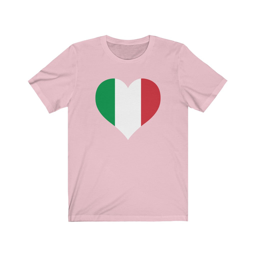 Italy Heart Flag Premium Tee - Unisex