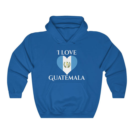 Guatemala Heart Flag Hoodie Sweatshirt 2 - Unisex