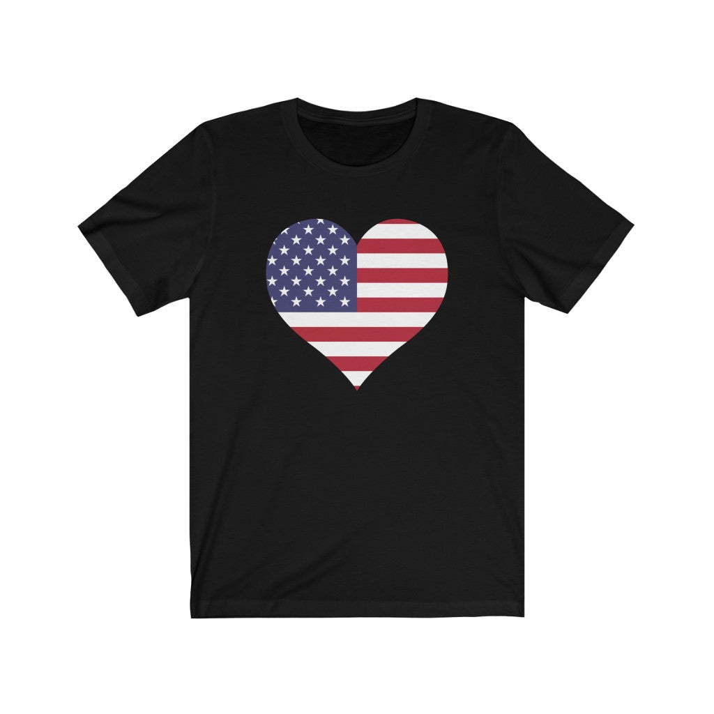 United States of America Heart Flag Premium Tee - Unisex