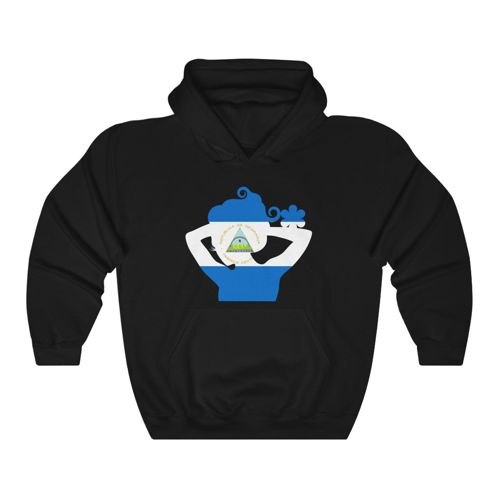 Nicaragua Lady Flag Hoodie Sweatshirt - Unisex