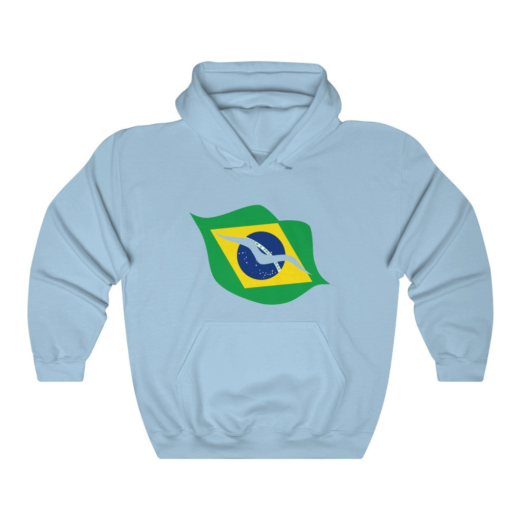 Brazil Lips Flag Hoodie Sweatshirt - Unisex