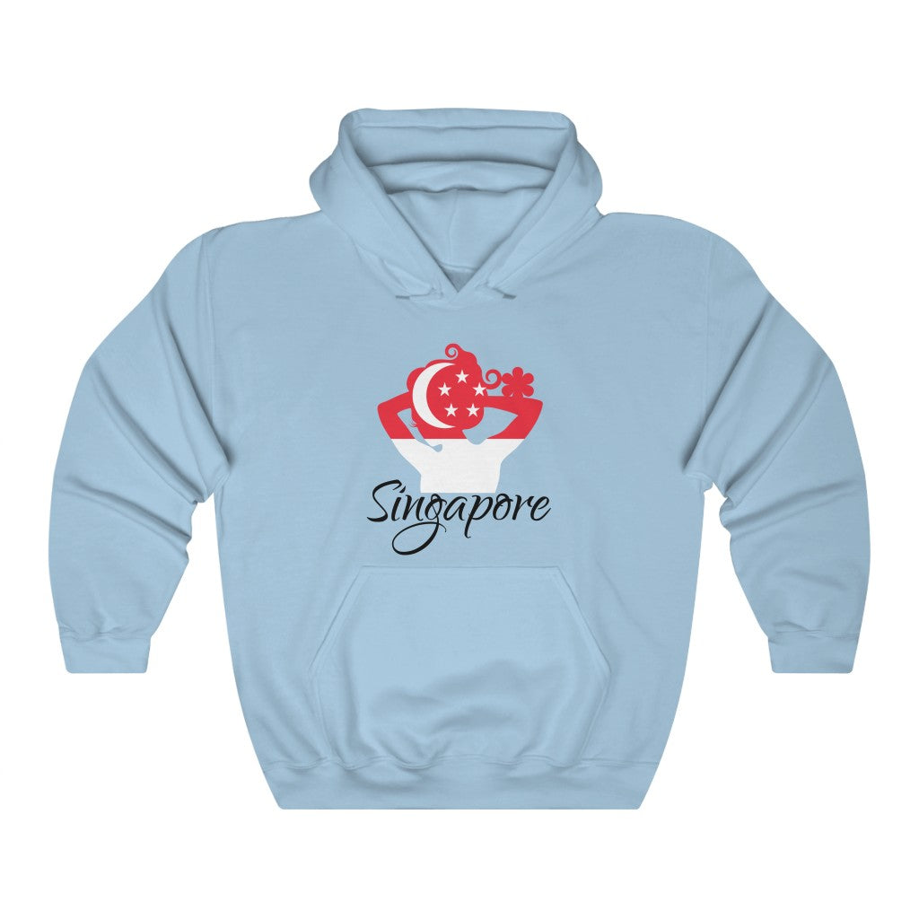 Singapore Lady Flag Hoodie Sweatshirt 1 - Unisex