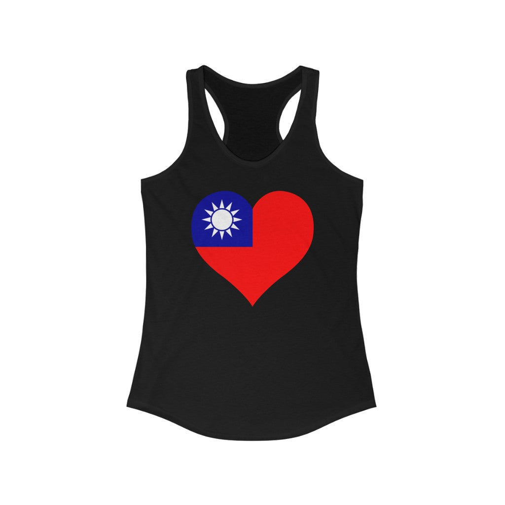 Republic of China - Taiwan Heart Flag Tank - Women