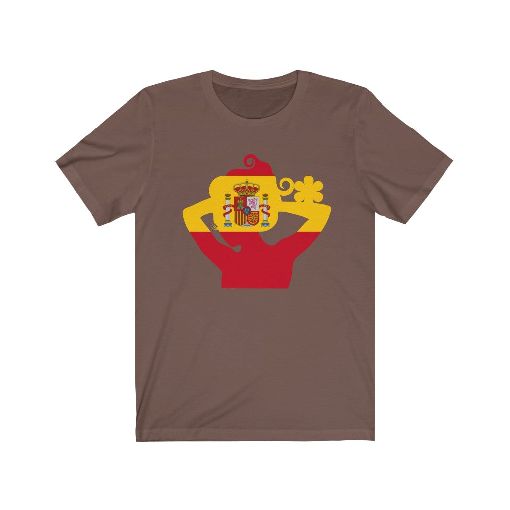 Spain Lady Flag Premium Tee - Unisex