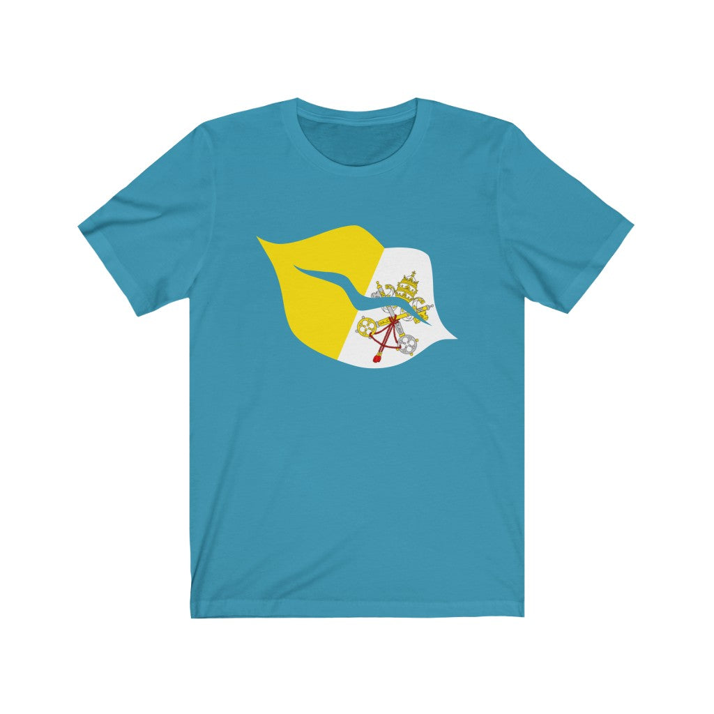 Holy See Lips Flag Premium Tee - Unisex