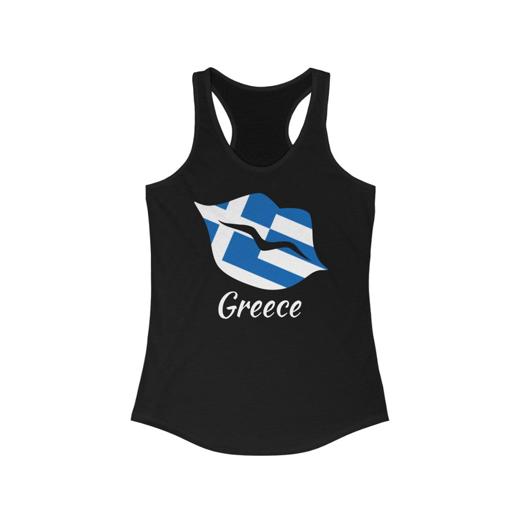 Greece Lips Flag Tank 2 - Women