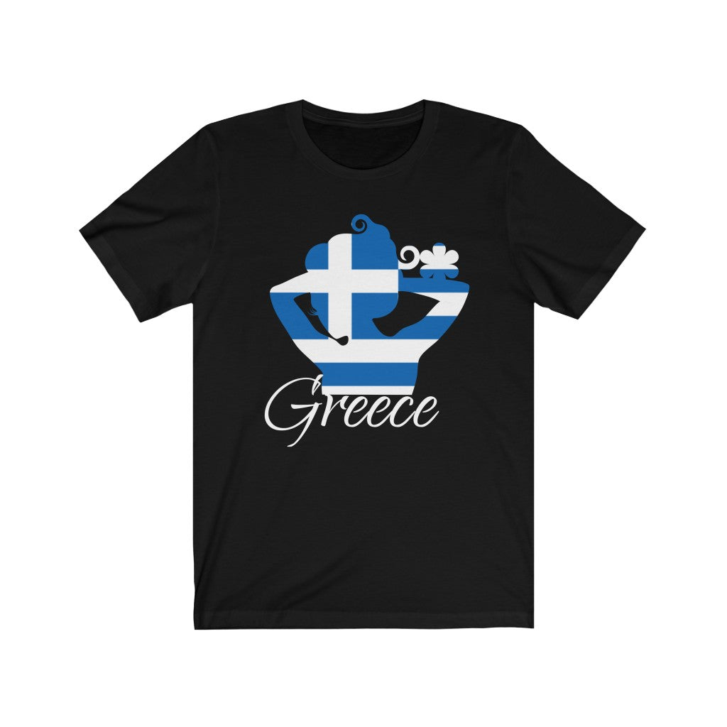 Greece Lady Flag Premium Tee 2 - Unisex