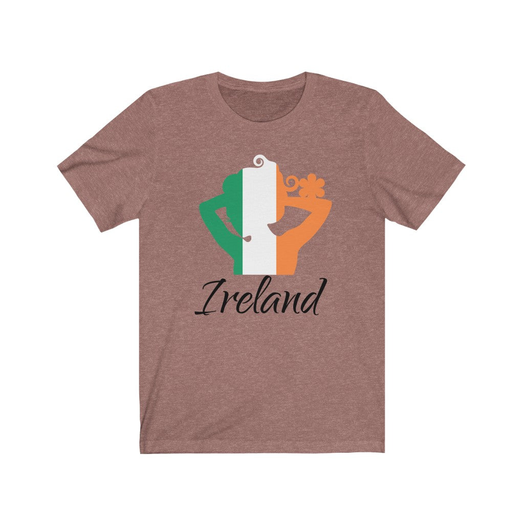 Ireland Lady Flag Premium Tee 1 - Unisex