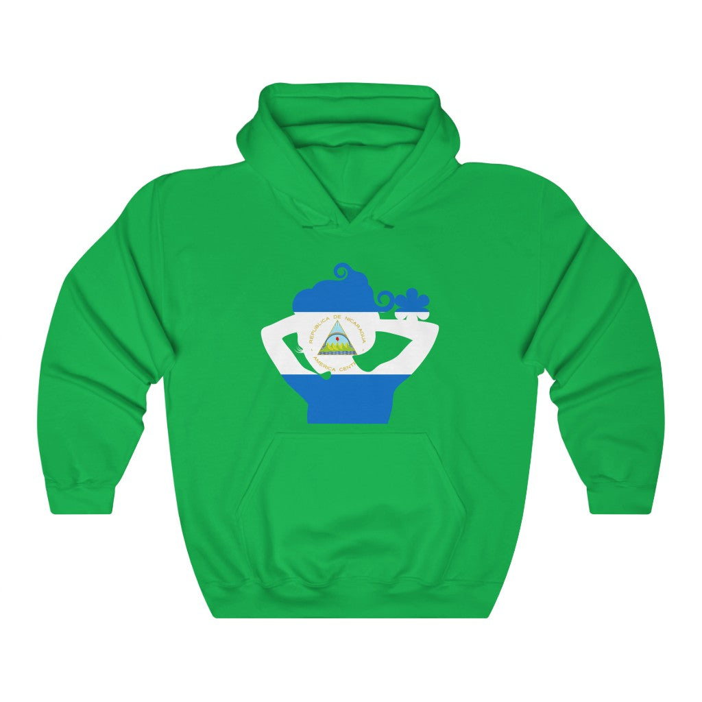 Nicaragua Lady Flag Hoodie Sweatshirt - Unisex