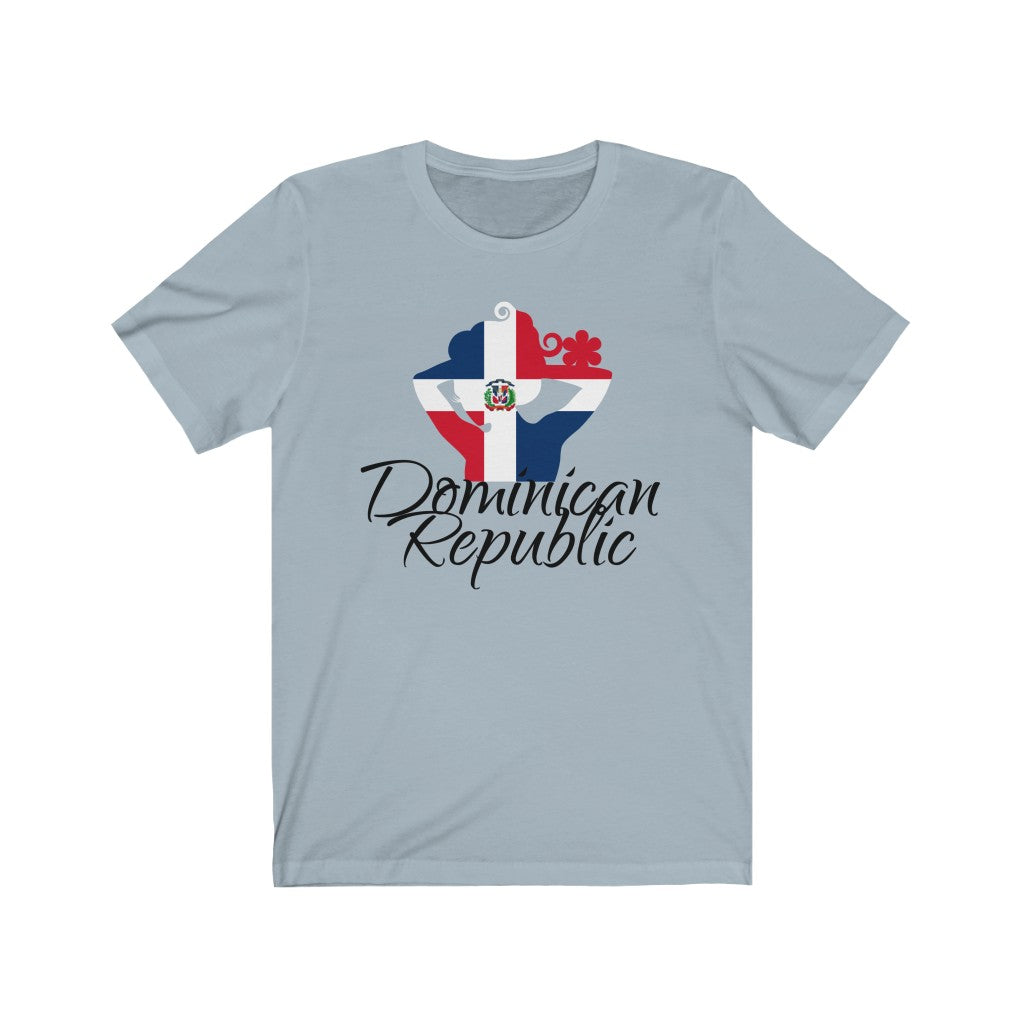 Dominican Republic Lady Flag Premium Tee 3 - Unisex