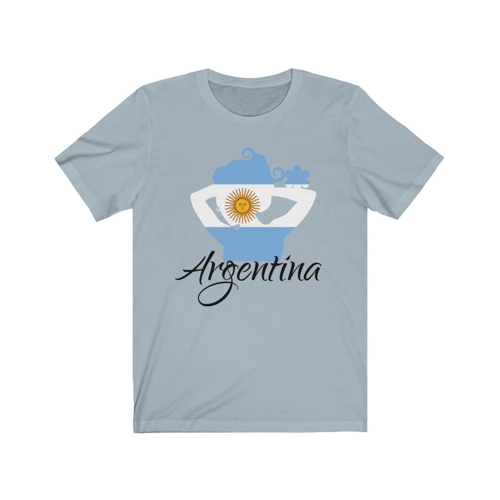Argentina Lady Flag Premium Tee 1 - Unisex
