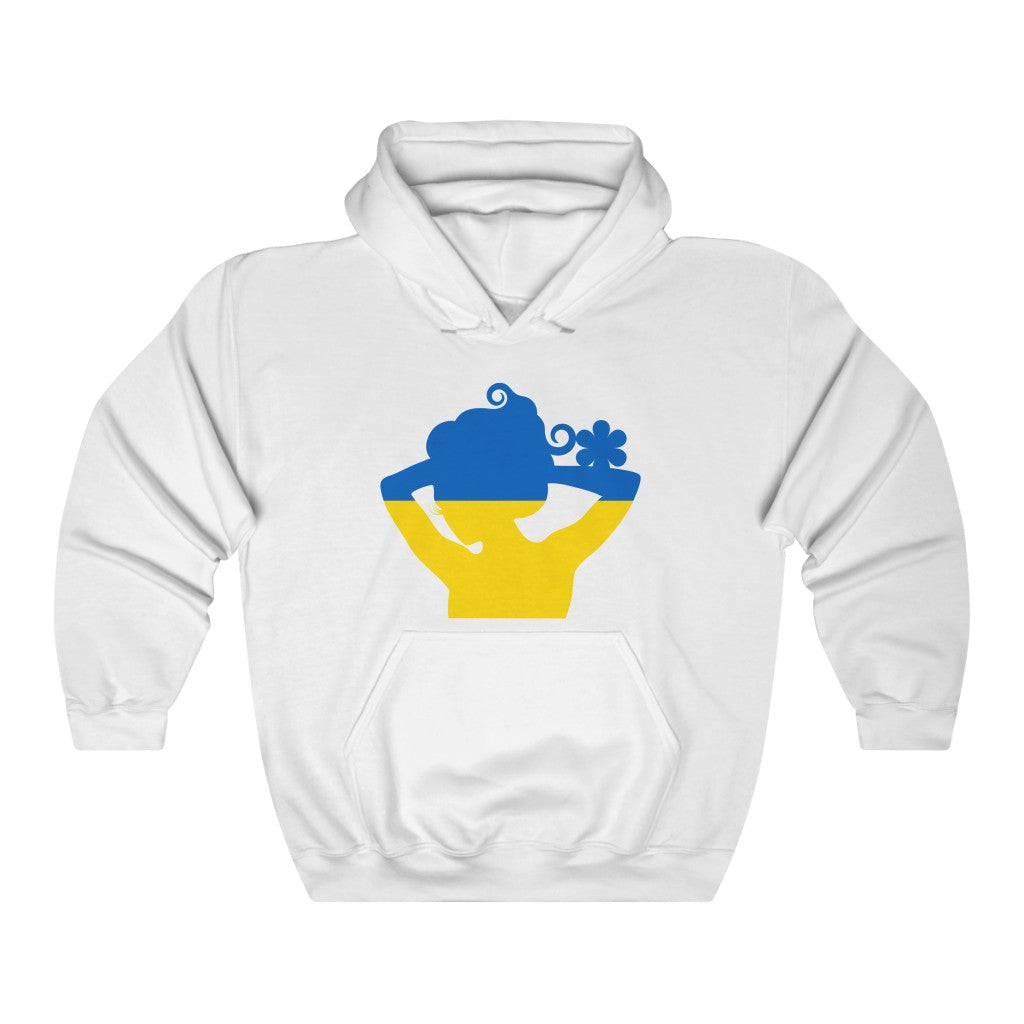 Ukraine Lady Flag Hoodie Sweatshirt - Unisex