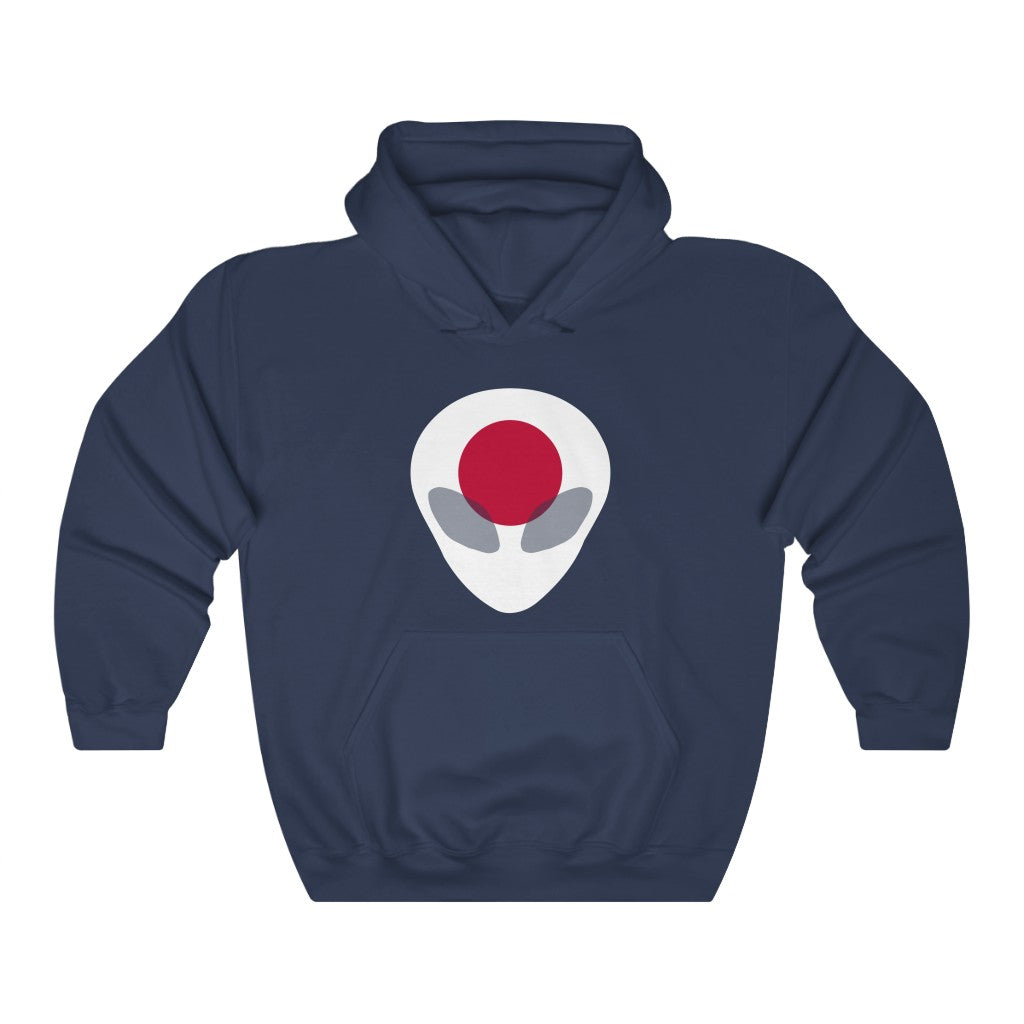 Japan Alien Flag Hoodie Sweatshirt - Unisex