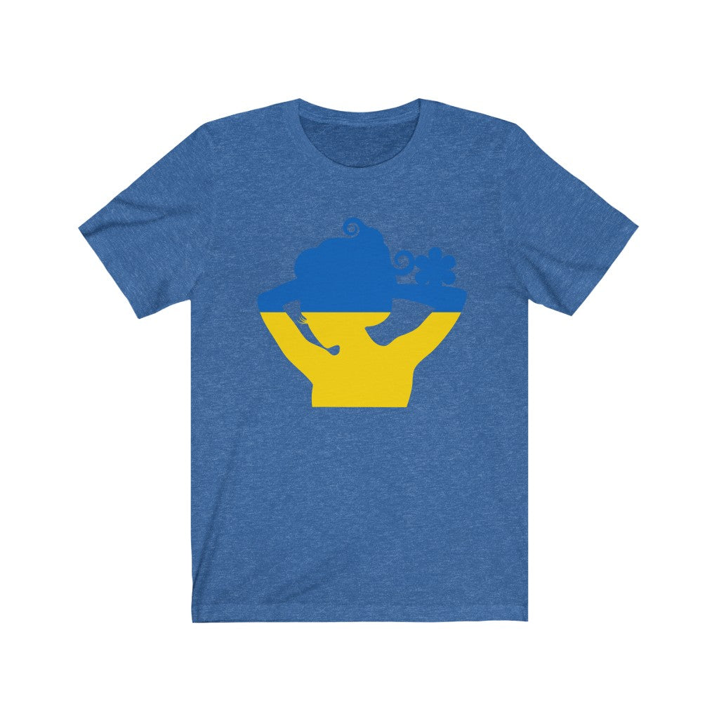 Ukraine Lady Flag Premium Tee - Unisex