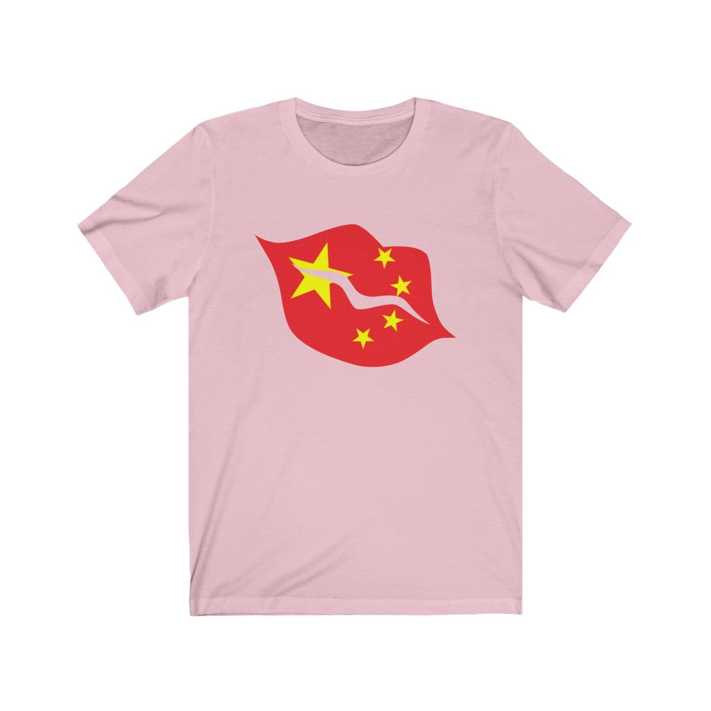 China Lips Flag Premium Tee - Unisex