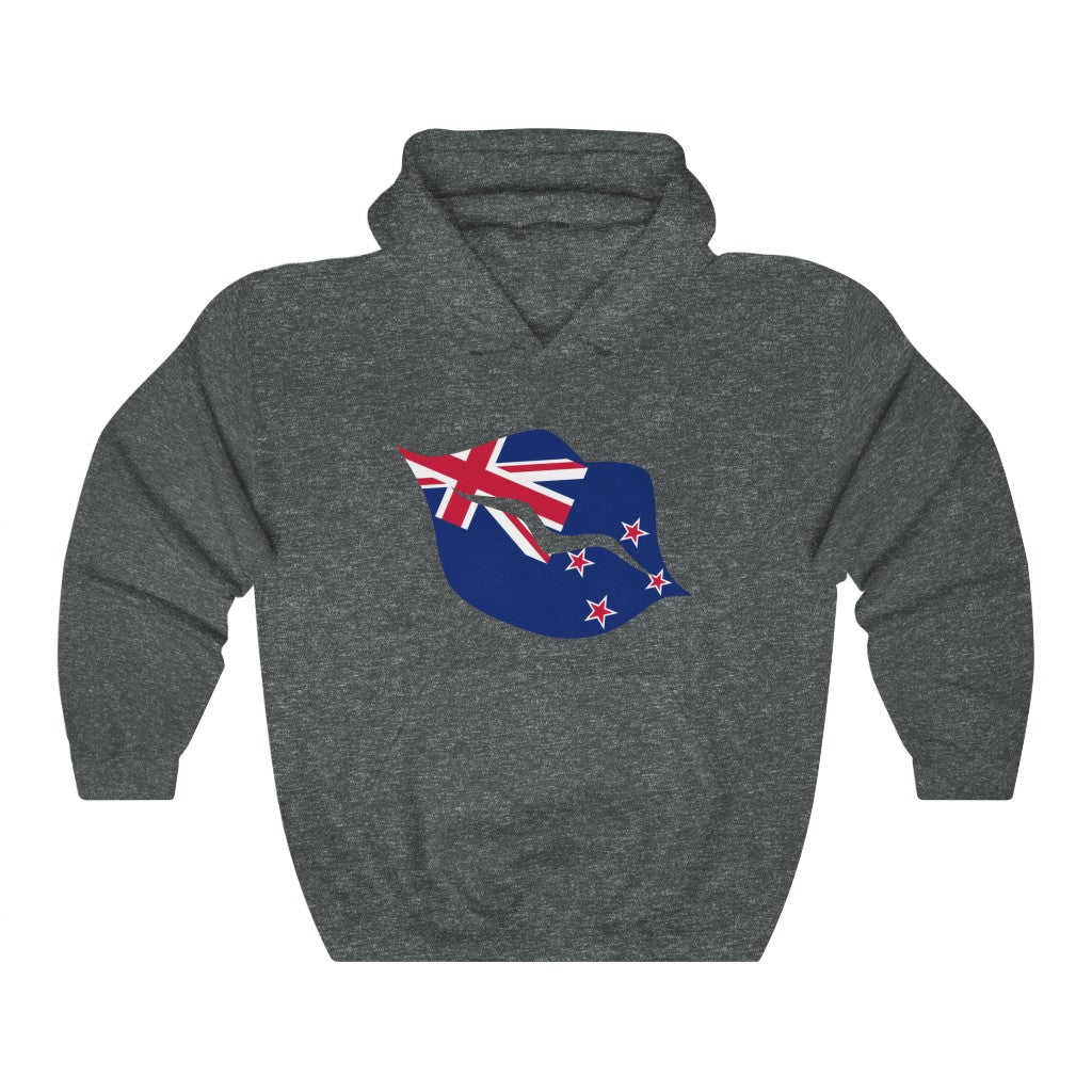 New Zealand Lips Flag Hoodie Sweatshirt - Unisex