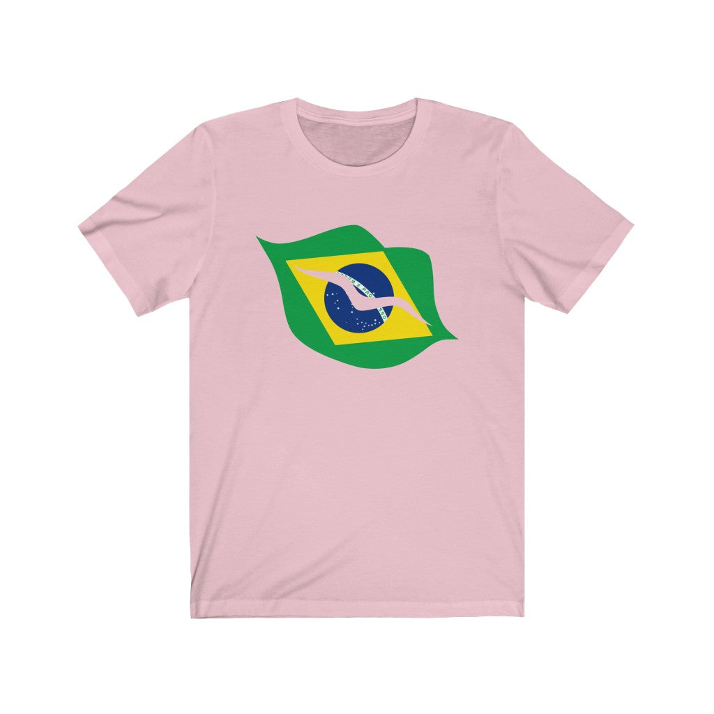 Brazil Lips Flag Premium Tee - Unisex