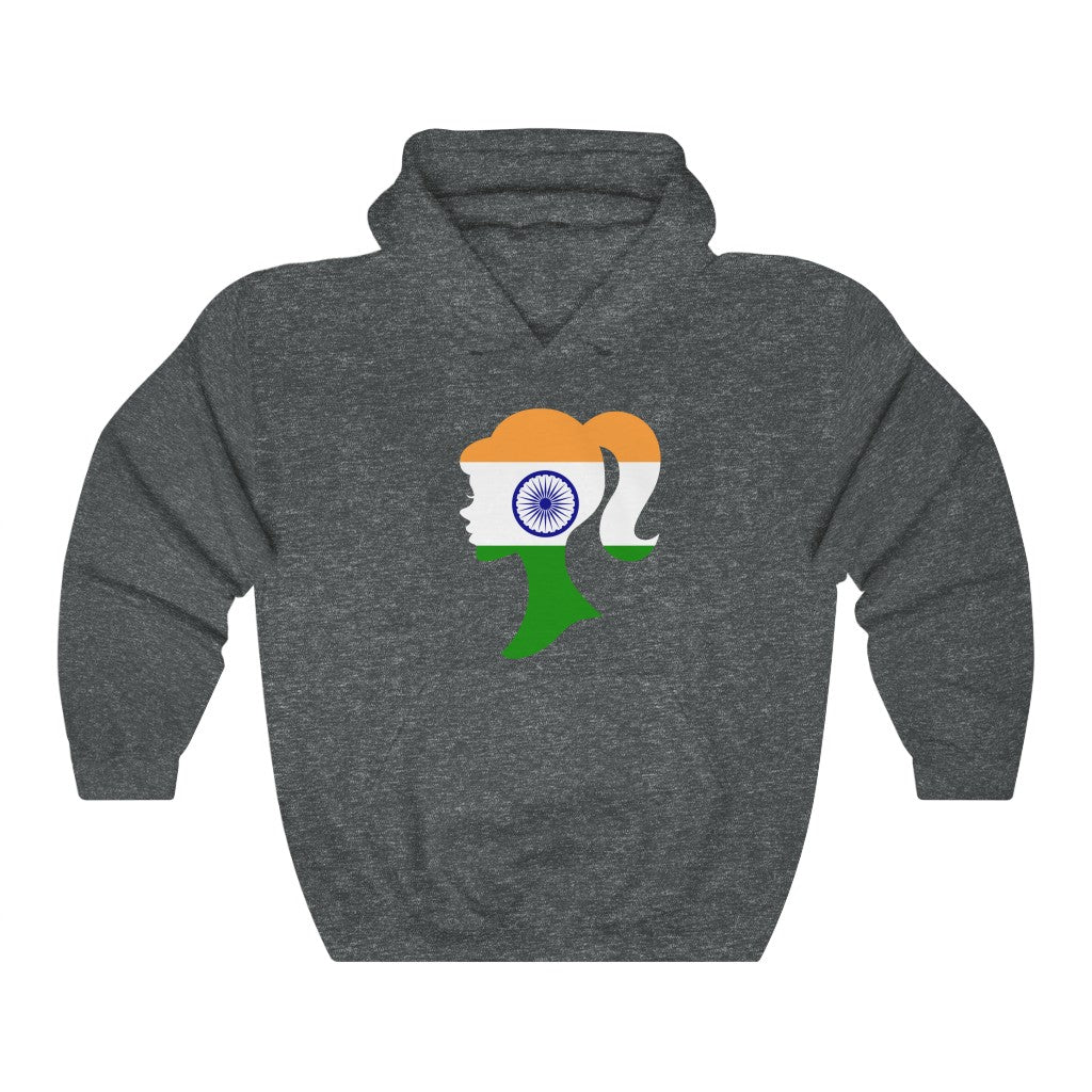India Girl Flag Hoodie Sweatshirt - Unisex