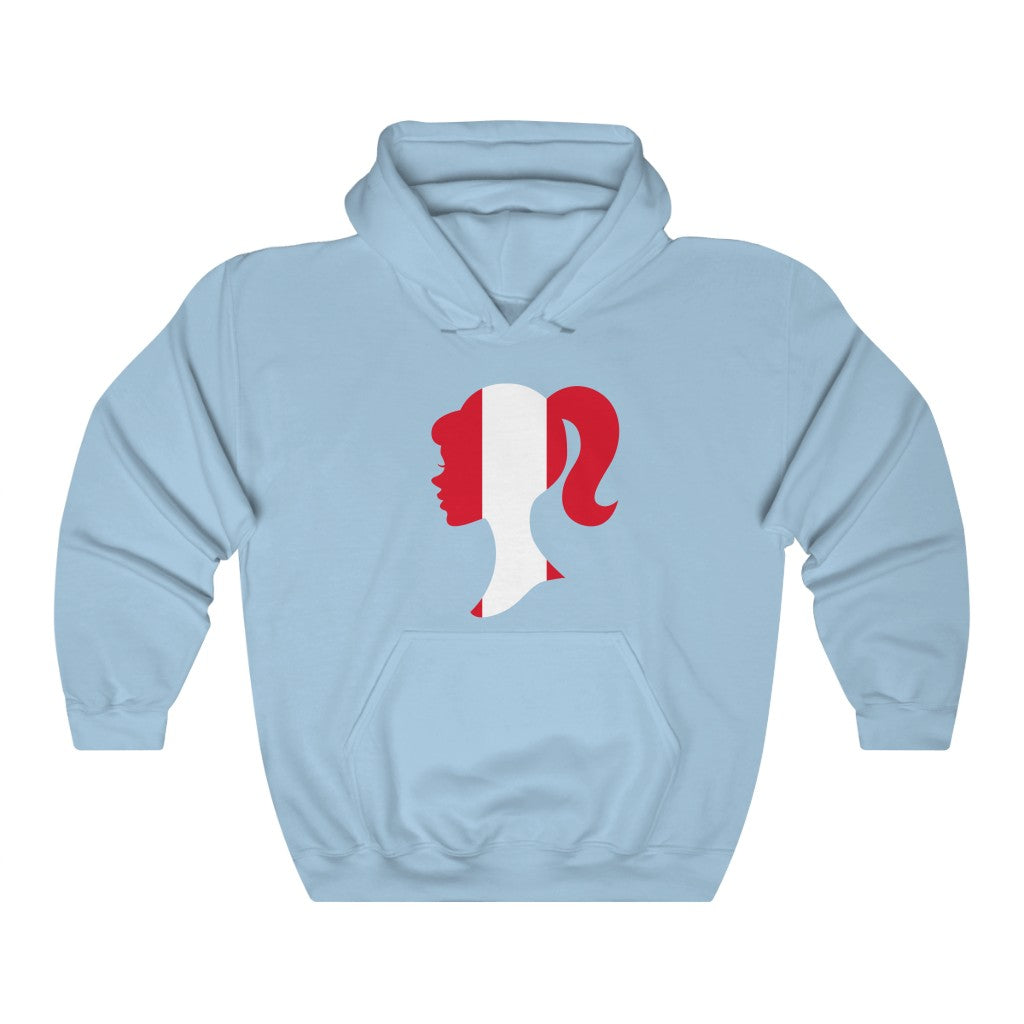 Peru Girl Flag Hoodie Sweatshirt - Unisex