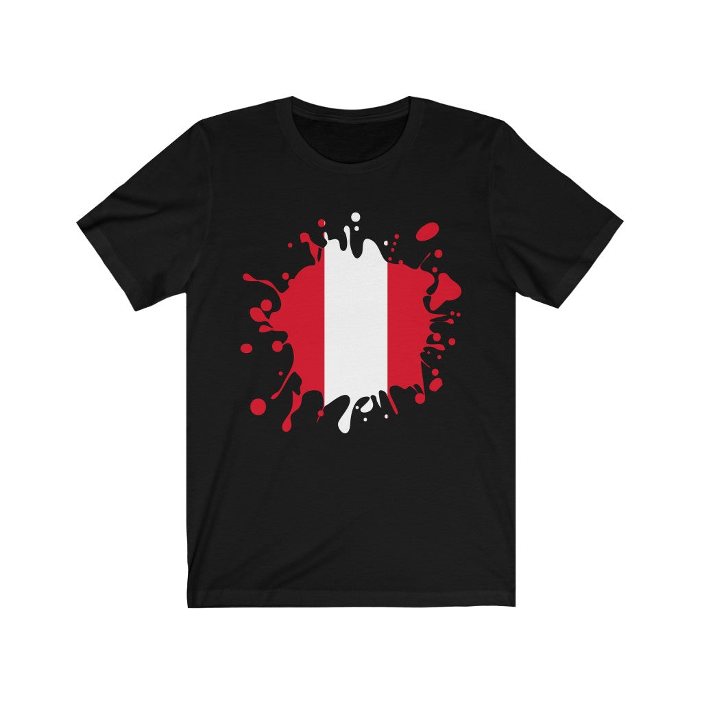 Peru Splat Flag Premium Tee - Unisex