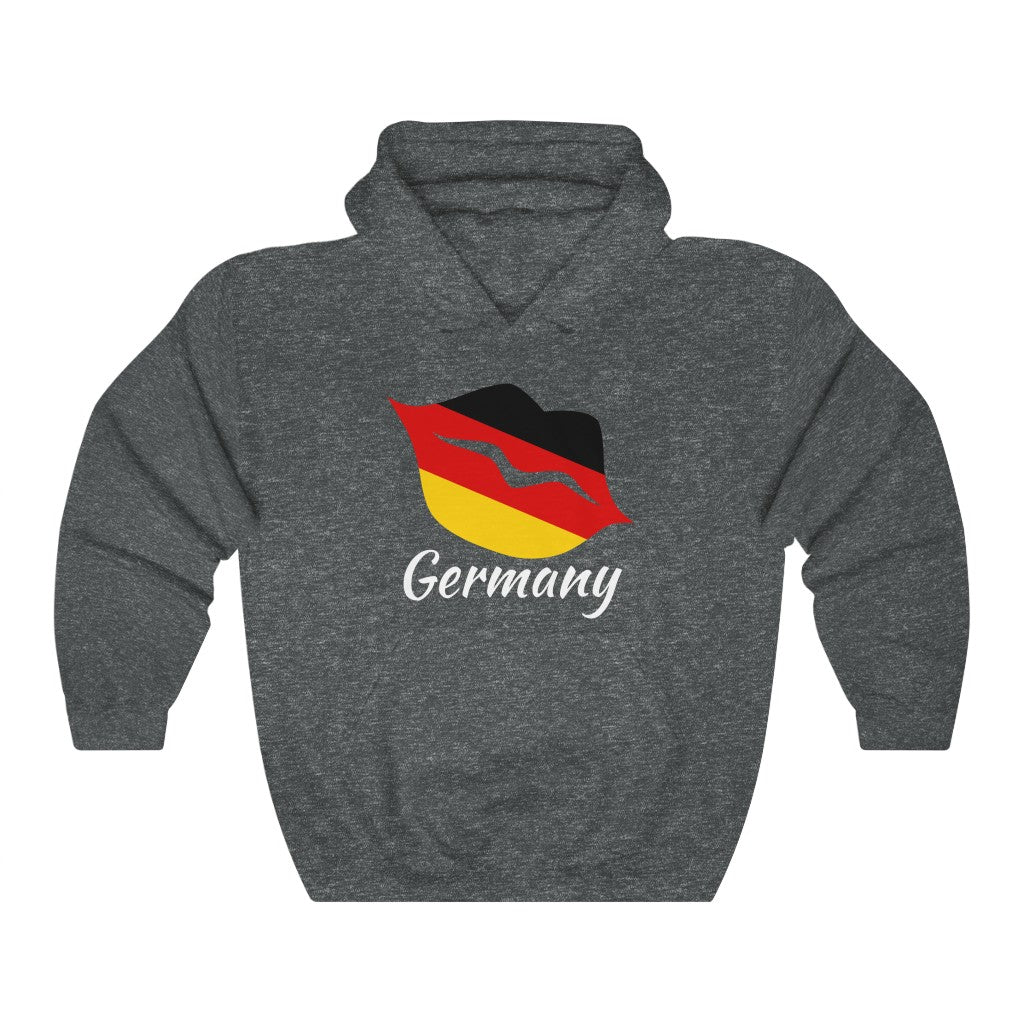 Germany Lips Flag Hoodie Sweatshirt 2 - Unisex