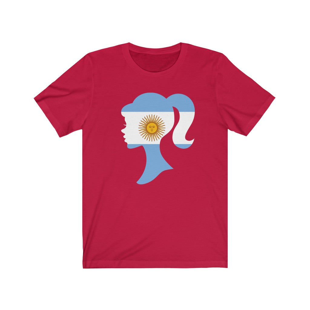 Argentina Girl Flag Premium Tee - Unisex