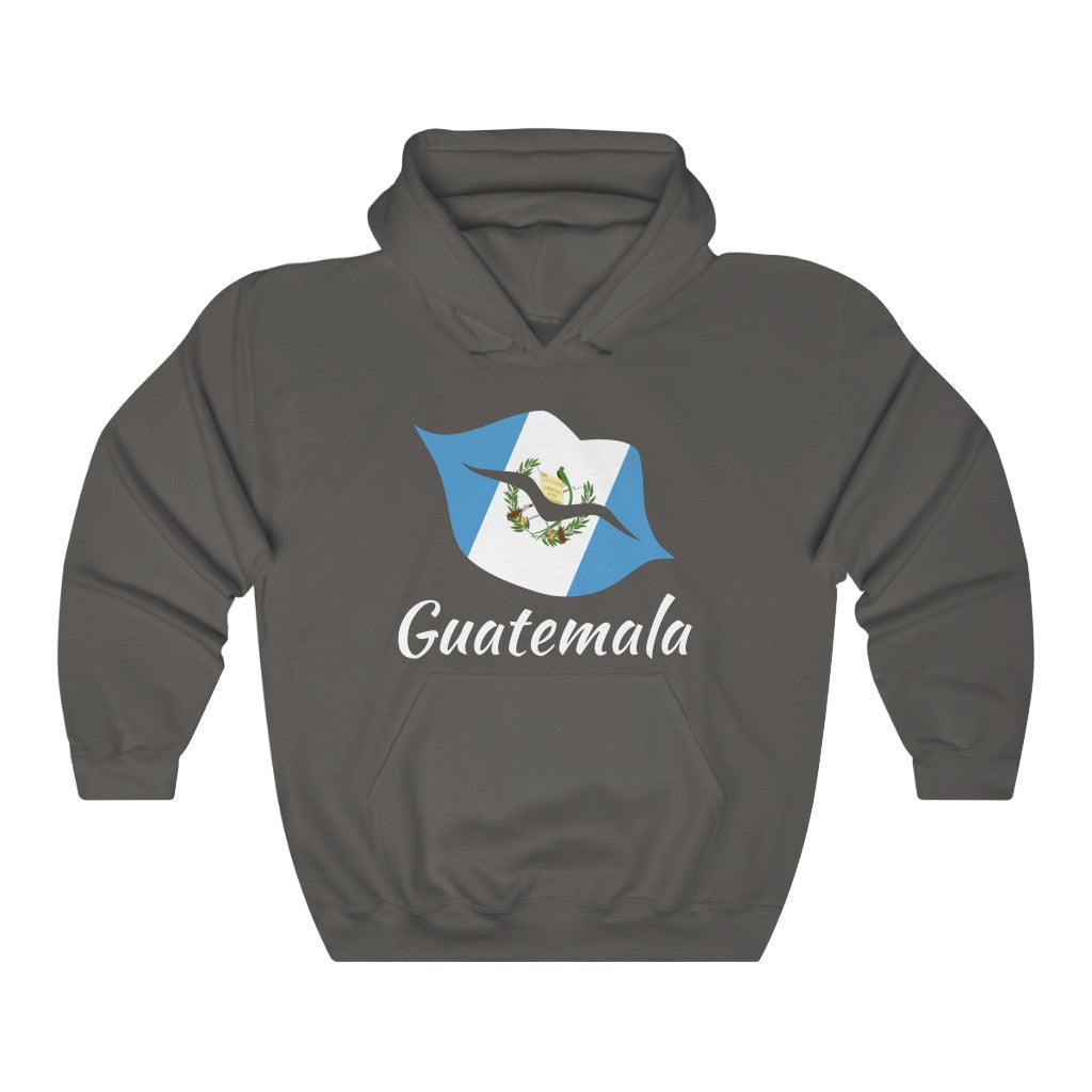 Guatemala Lips Flag Hoodie Sweatshirt 2 - Unisex