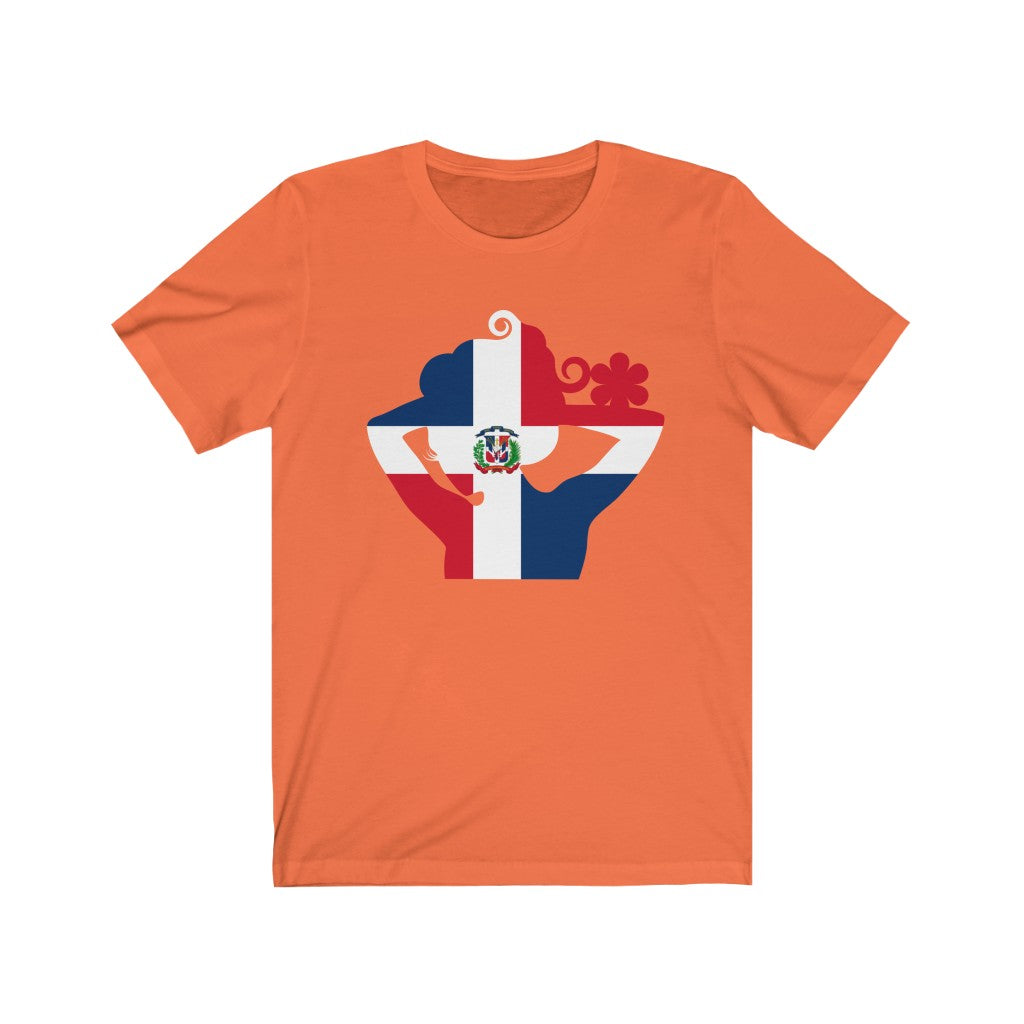 Dominican Republic Lady Flag Premium Tee - Unisex