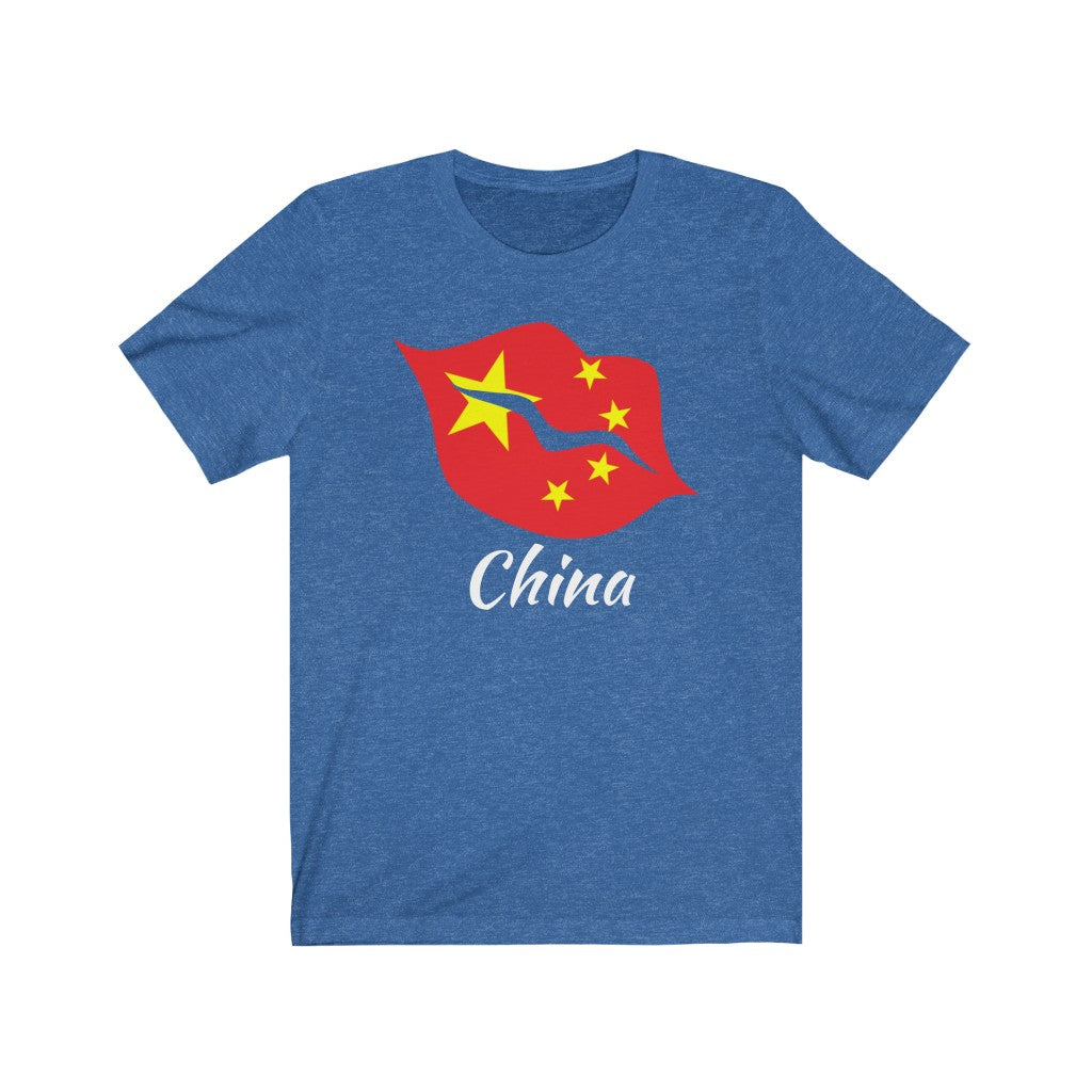 China Lips Flag Premium Tee 2 - Unisex