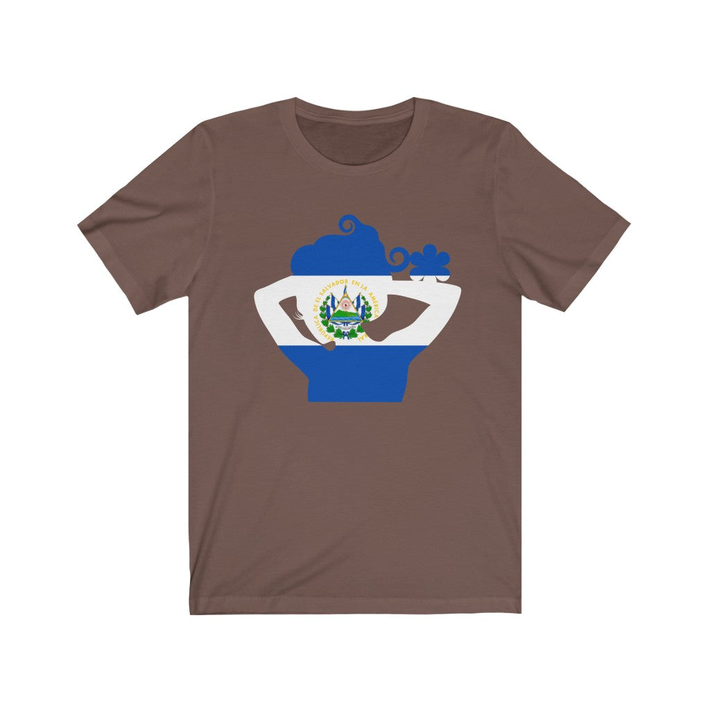 El Salvador Lady Flag Premium Tee - Unisex