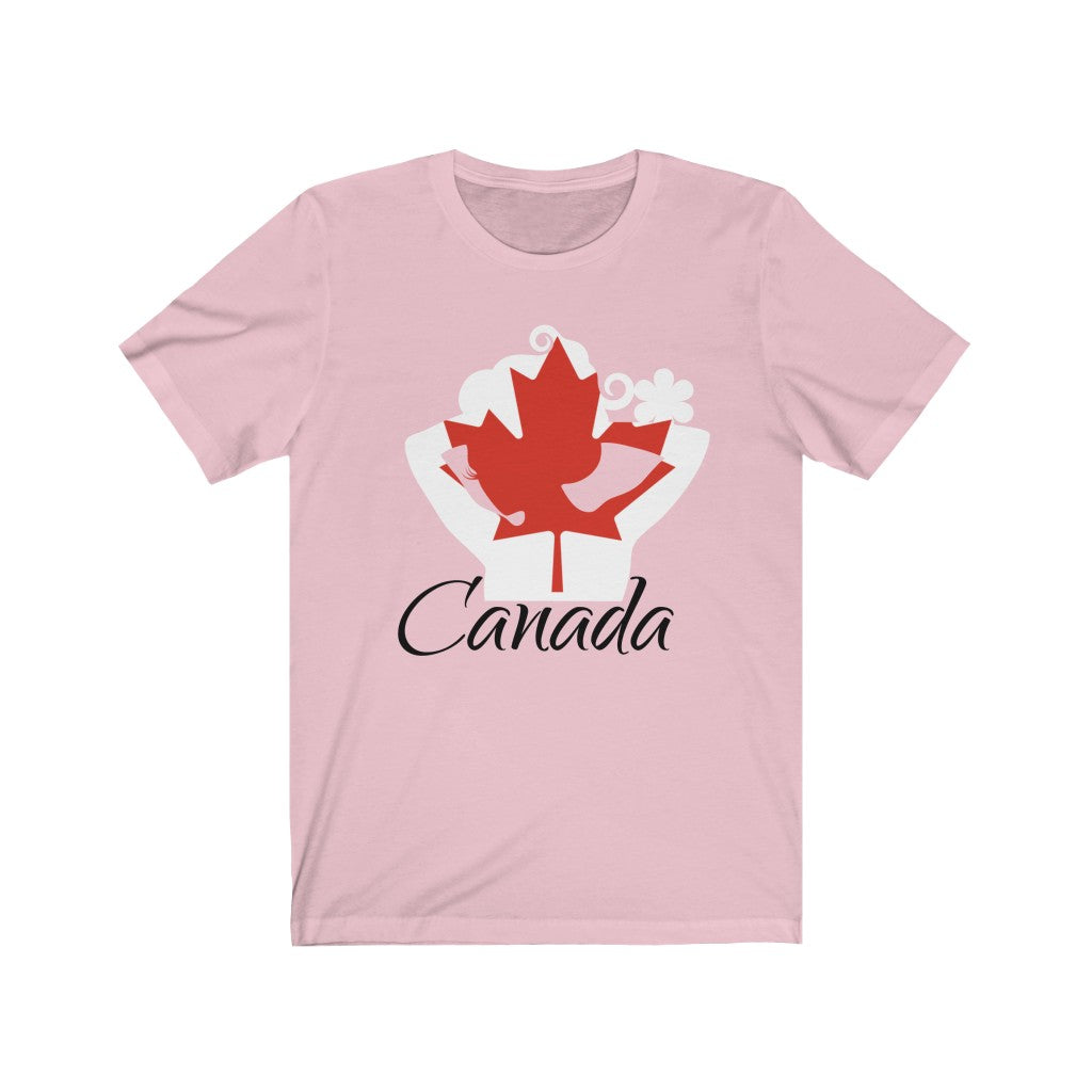 Canada Lady Flag Premium Tee 1 - Unisex
