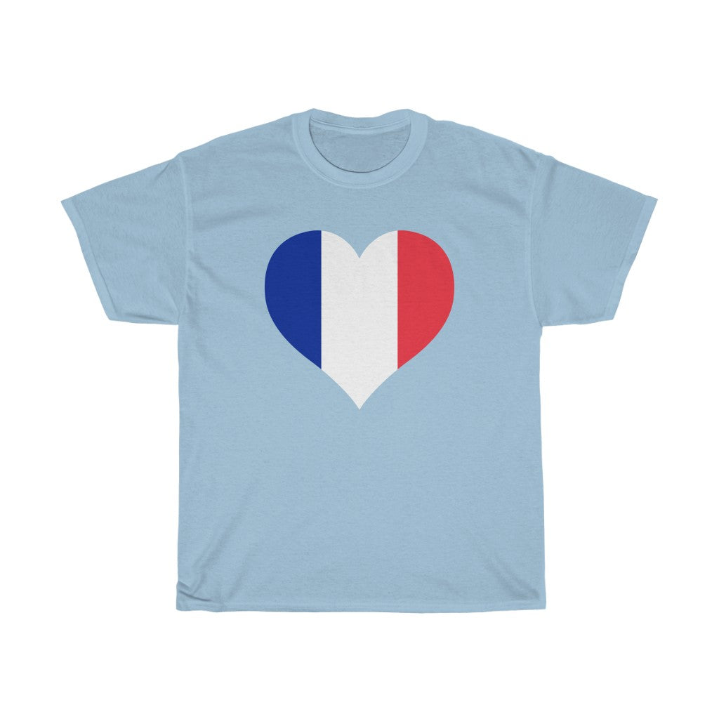 France Heart Flag Standard Tee - Unisex