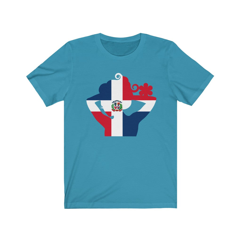 Dominican Republic Lady Flag Premium Tee - Unisex