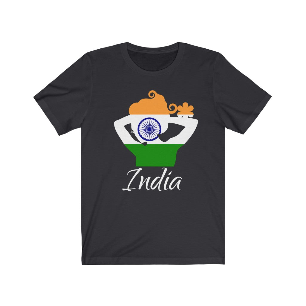 India Lady Flag Premium Tee 2 - Unisex