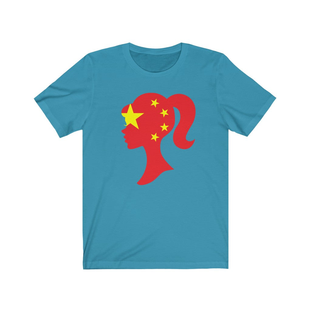 China Girl Flag Premium Tee - Unise
