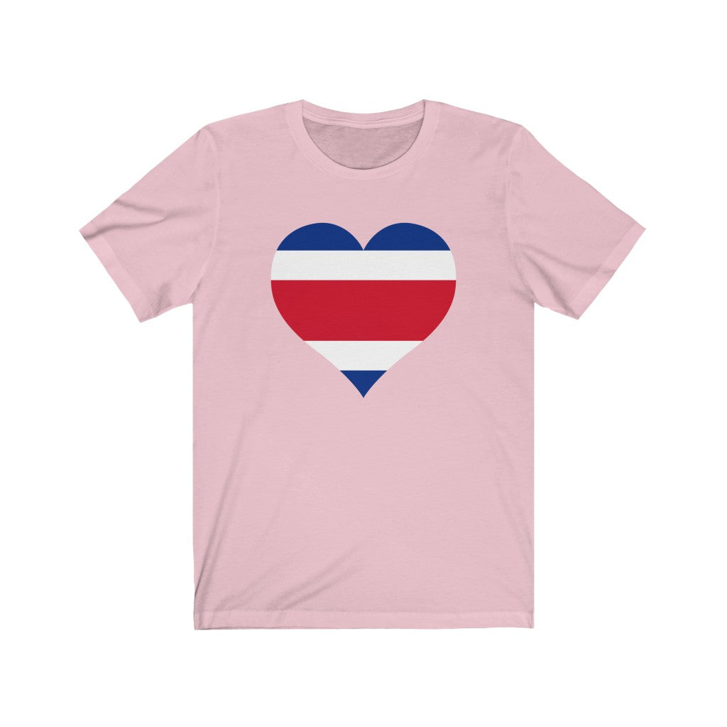 Costa Rica Heart Flag Premium Tee - Unisex