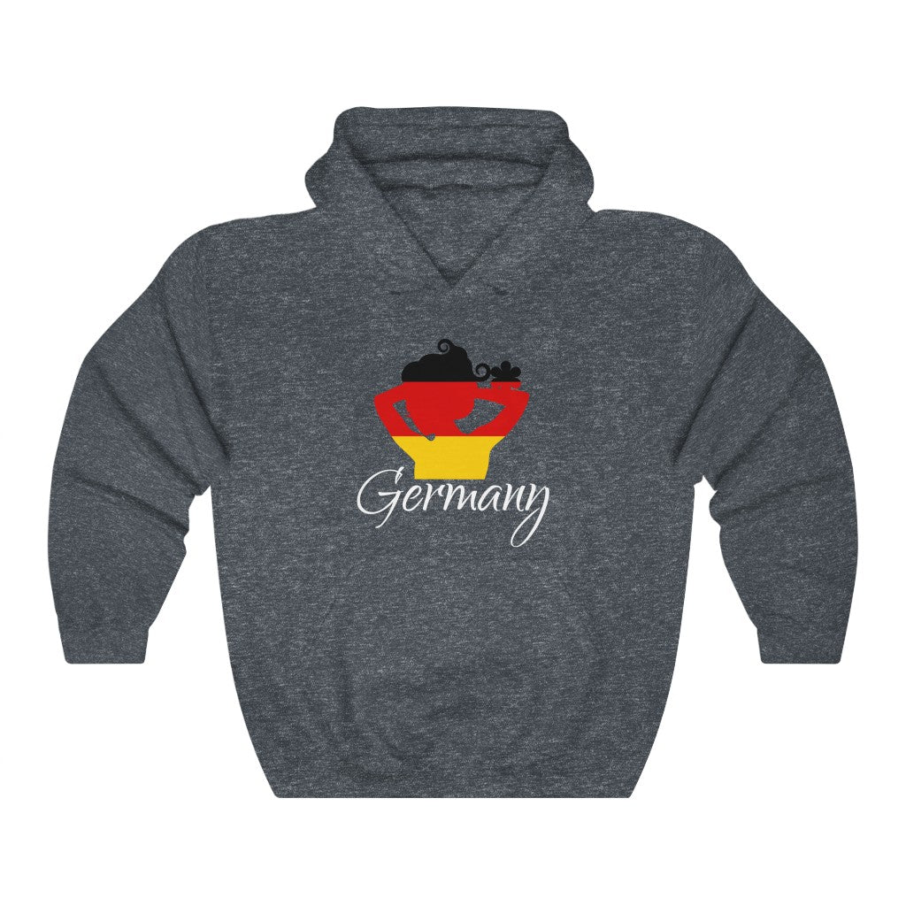 Germany Lady Flag Hoodie Sweatshirt 2 - Unisex