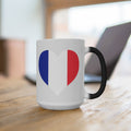 France Heart Color Changing Mug