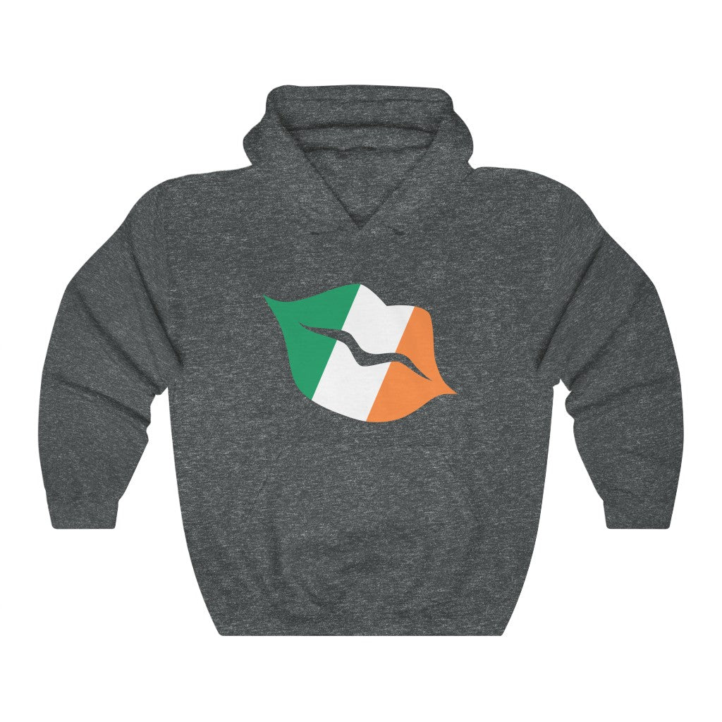 Ireland Lips Flag Hoodie Sweatshirt - Unisex