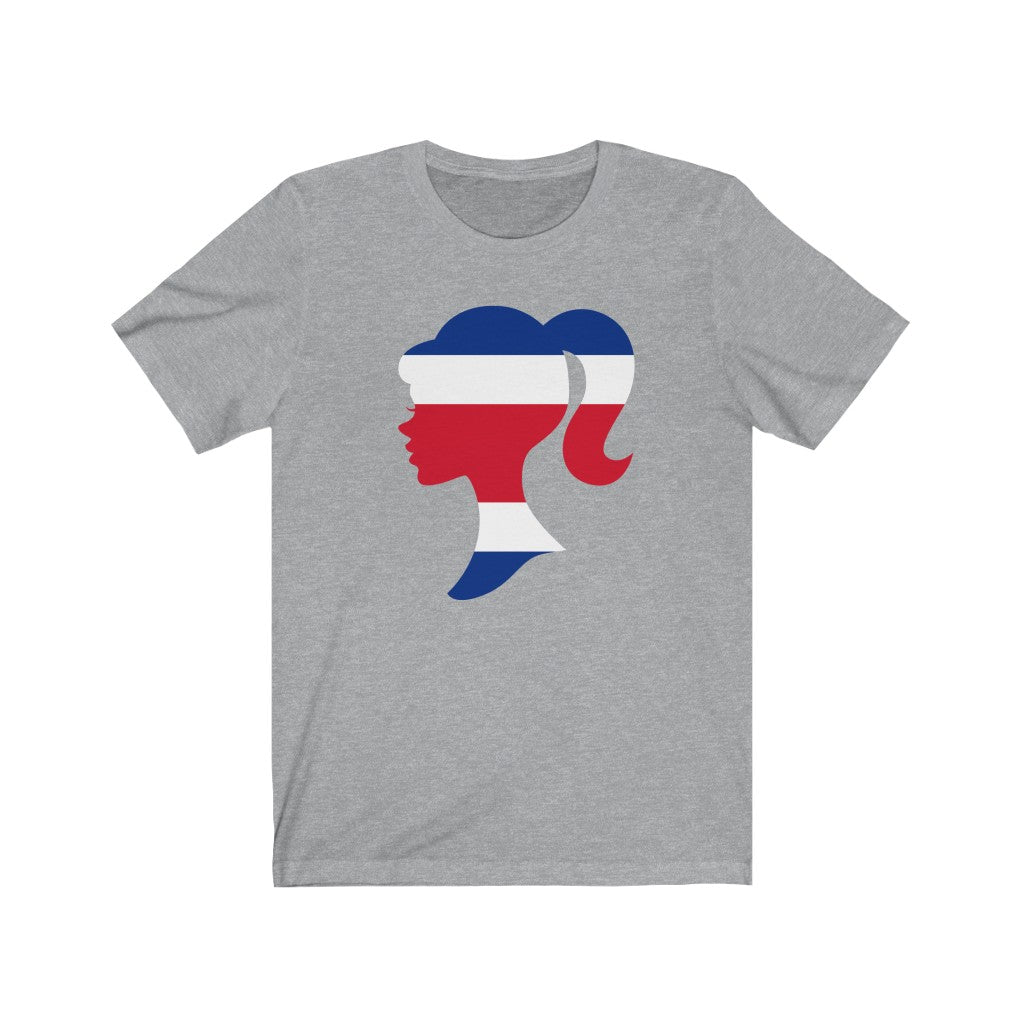 Costa Rica Girl Flag Premium Tee - Unisex