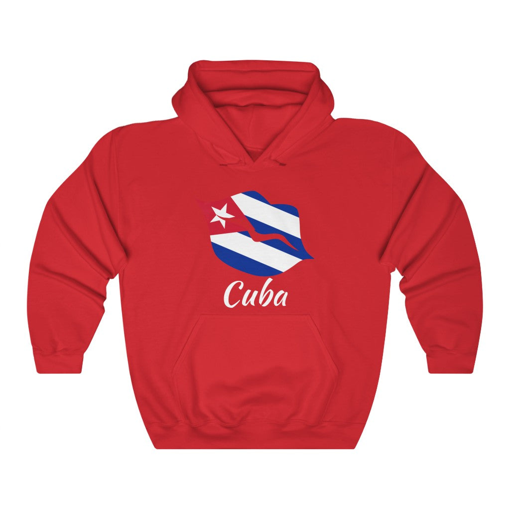 Cuba Lips Flag Hoodie Sweatshirt 2 - Unisex