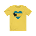 Bahamas Heart Flag Premium Tee - Unisex