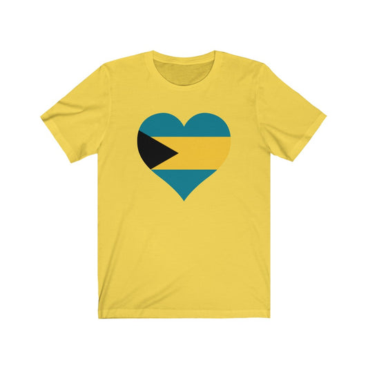 Bahamas Heart Flag Premium Tee - Unisex