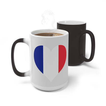 France Heart Color Changing Mug