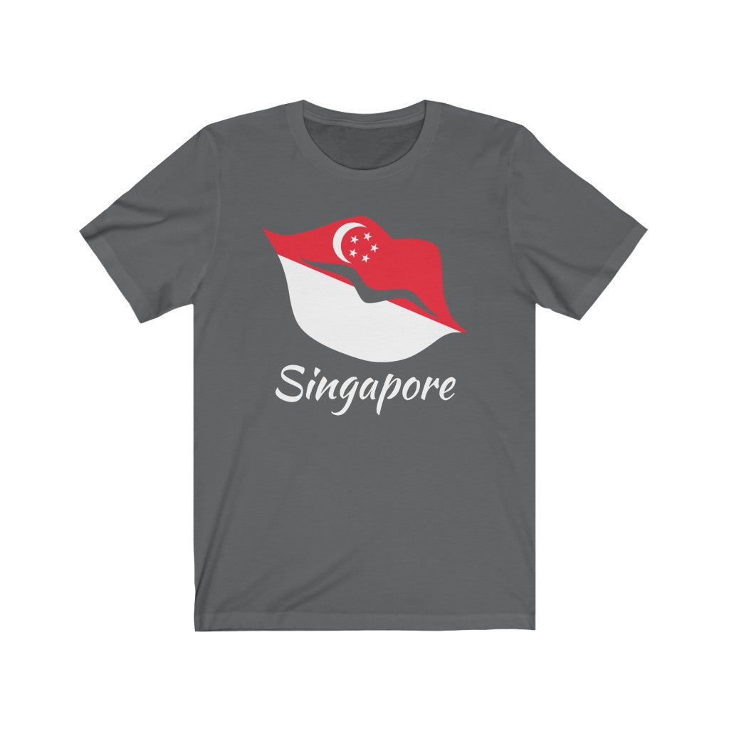 Singapore Lips Flag Premium Tee 2 - Unisex